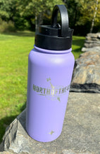 Load image into Gallery viewer, Stainless Steel Water Bottle with Flip Lid & Sport Straw Lid