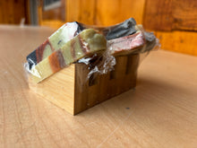 Load image into Gallery viewer, Mountain Lathers Christmas Sample Bundle with Mountain Shaped Bamboo Soap Dish