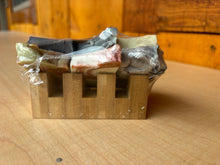 Load image into Gallery viewer, Mountain Lathers Christmas Sample Bundle with Mountain Shaped Bamboo Soap Dish