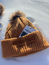 Load image into Gallery viewer, Raised Knit Pom Pom Winter Hats/Removable Pom Pom
