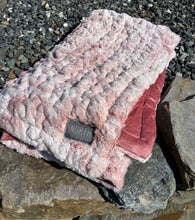 Load image into Gallery viewer, Ruched Faux Fur Blanket
