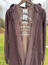 Load image into Gallery viewer, Women’s Fleece Hooded Long Cardigan
