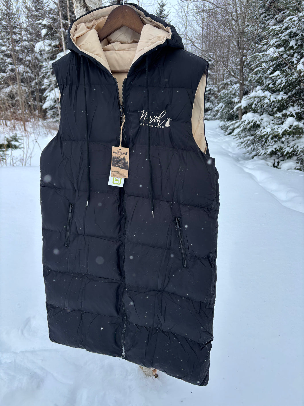 Women’s Long Puffer Vest Jacket