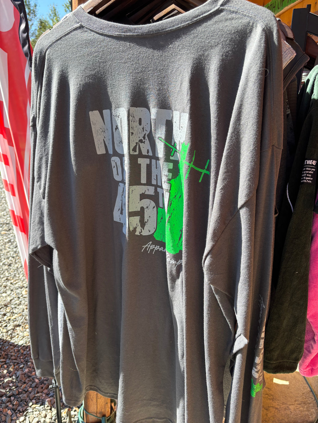 Charcoal Classic Logo Long Sleeve