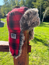 Load image into Gallery viewer, Plaid Aviator Winter Hat
