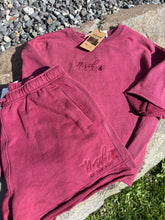 Load image into Gallery viewer, Women’s Raw Edge Top and Shorts Set
