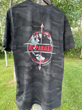 Load image into Gallery viewer, Adventure Awaits Black Camo Unisex T-Shirt
