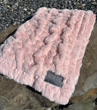 Load image into Gallery viewer, Ruched Faux Fur Blanket
