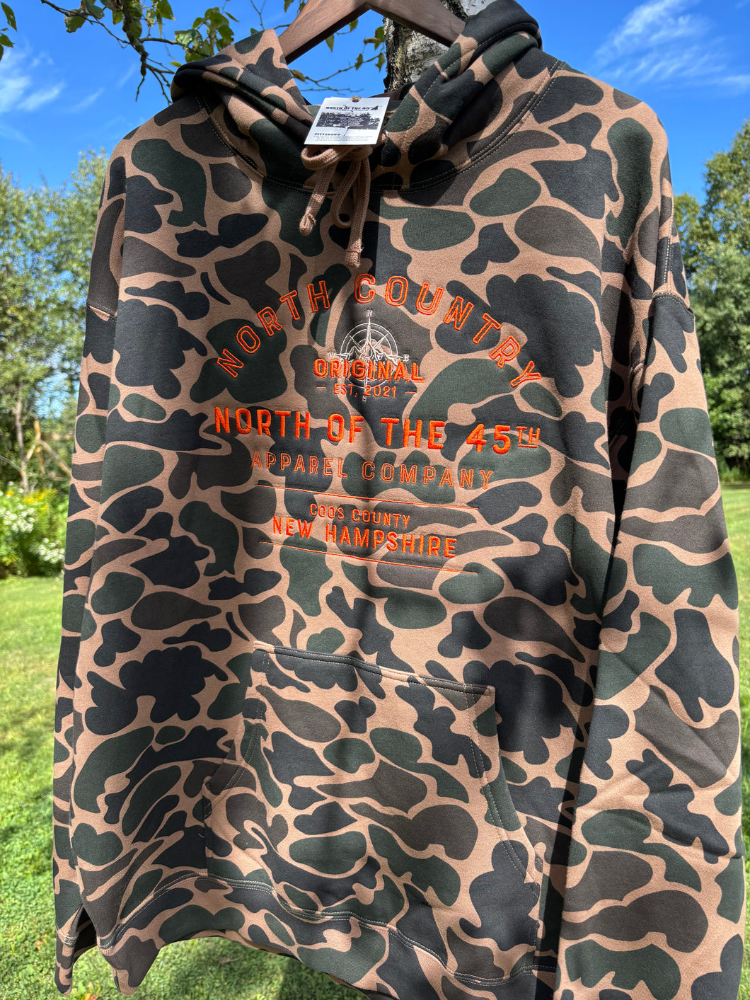 Custom Embroidered North Country Original Unisex Duck Camo Heavyweight Hoodie