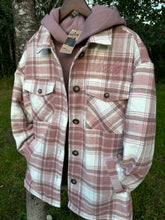 Load image into Gallery viewer, Women’s Sherpa Lined Flannel Jacket
