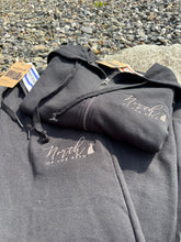 Load image into Gallery viewer, Women’s Embroidered Lightweight Zip Up Hoodie
