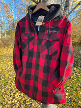 Load image into Gallery viewer, Men’s Hooded Quilted Flannel Jacket
