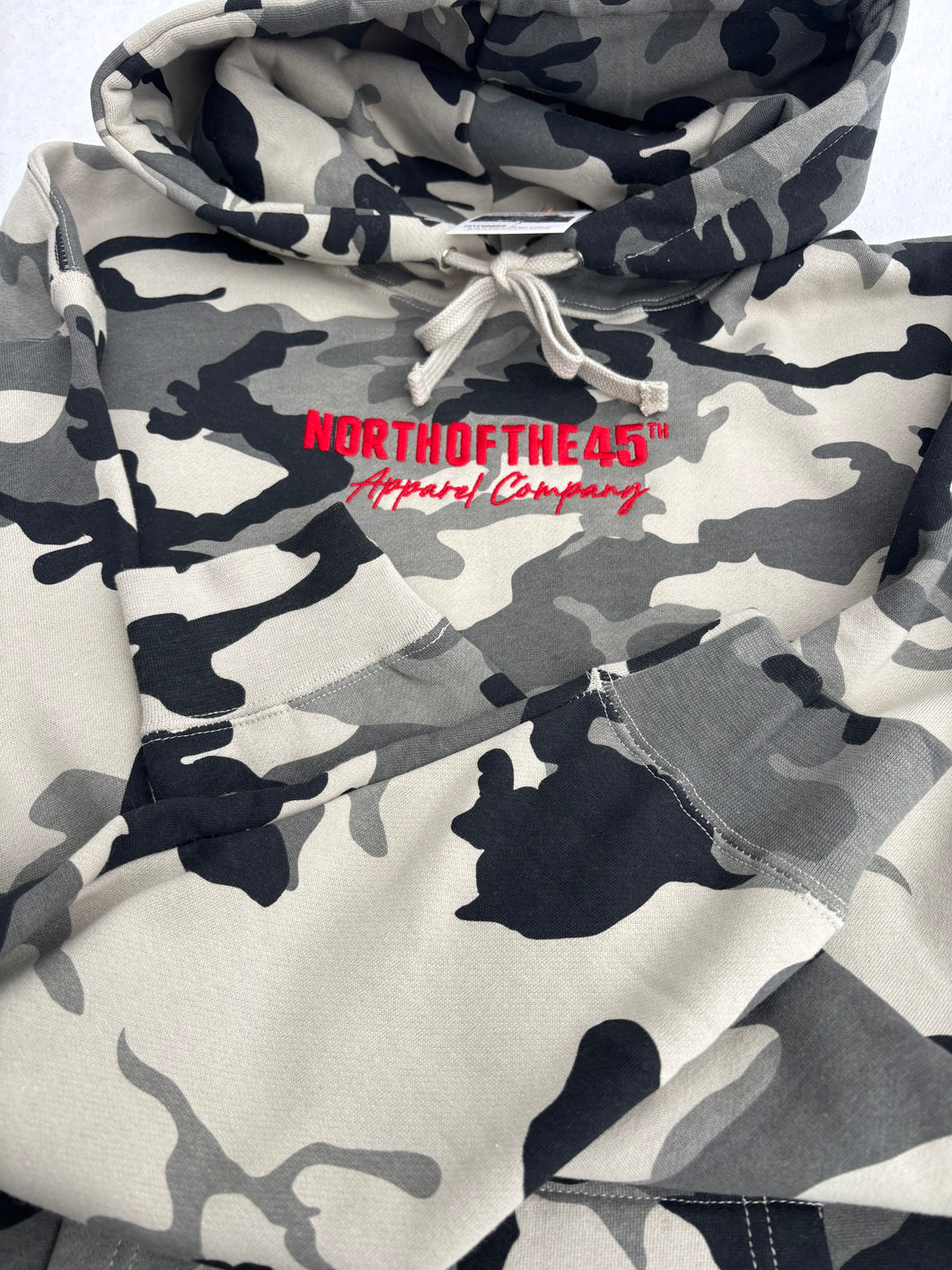 Unisex Snow Camo Heavyweight Hoodie