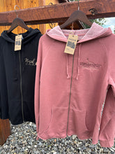 Load image into Gallery viewer, Women’s Embroidered Lightweight Zip Up Hoodie
