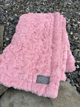 Load image into Gallery viewer, Ruched Faux Fur Blanket
