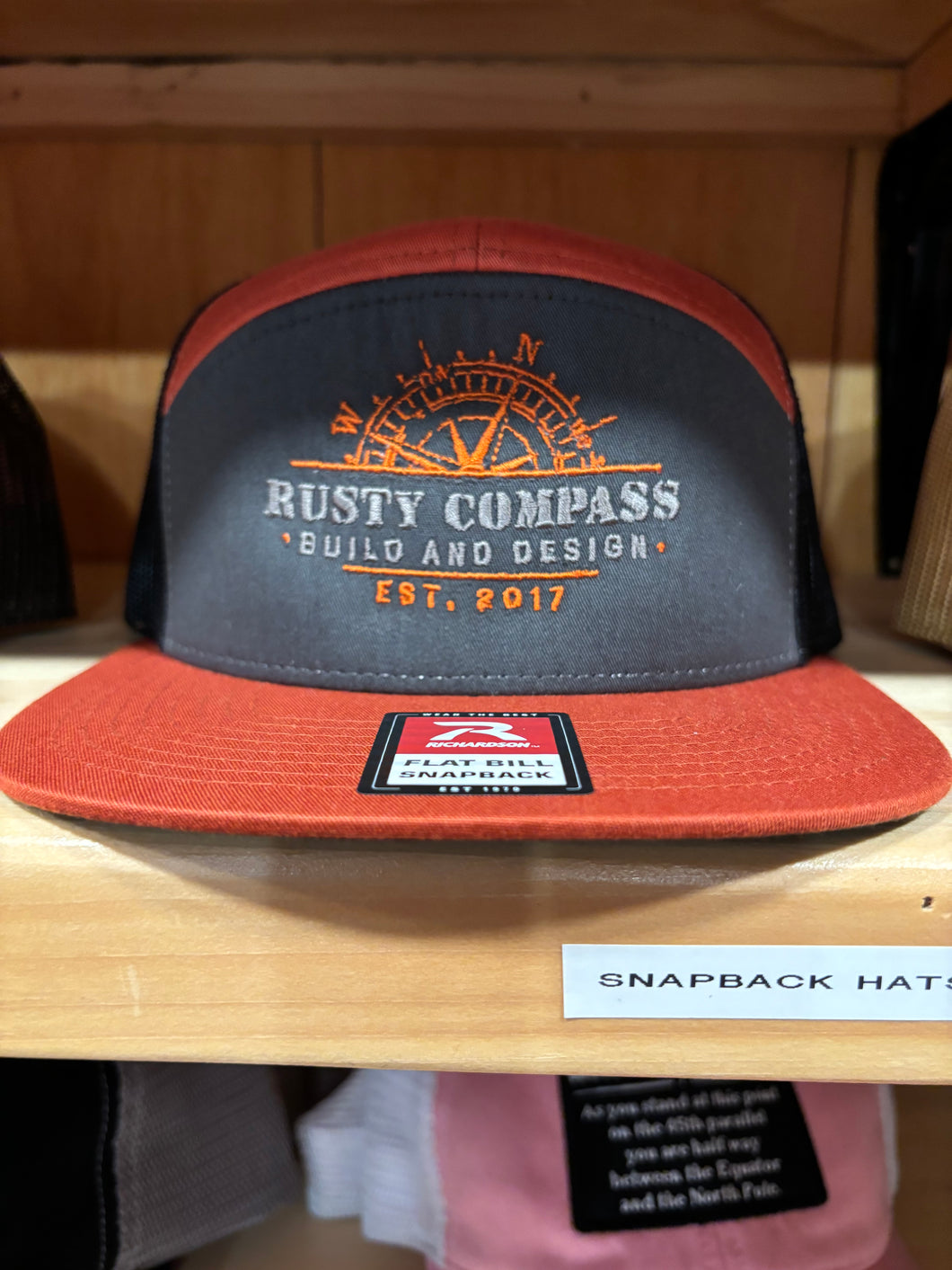 Rusty Compass Seven Panel Hat