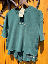 Load image into Gallery viewer, Women’s Raw Edge Top and Shorts Set
