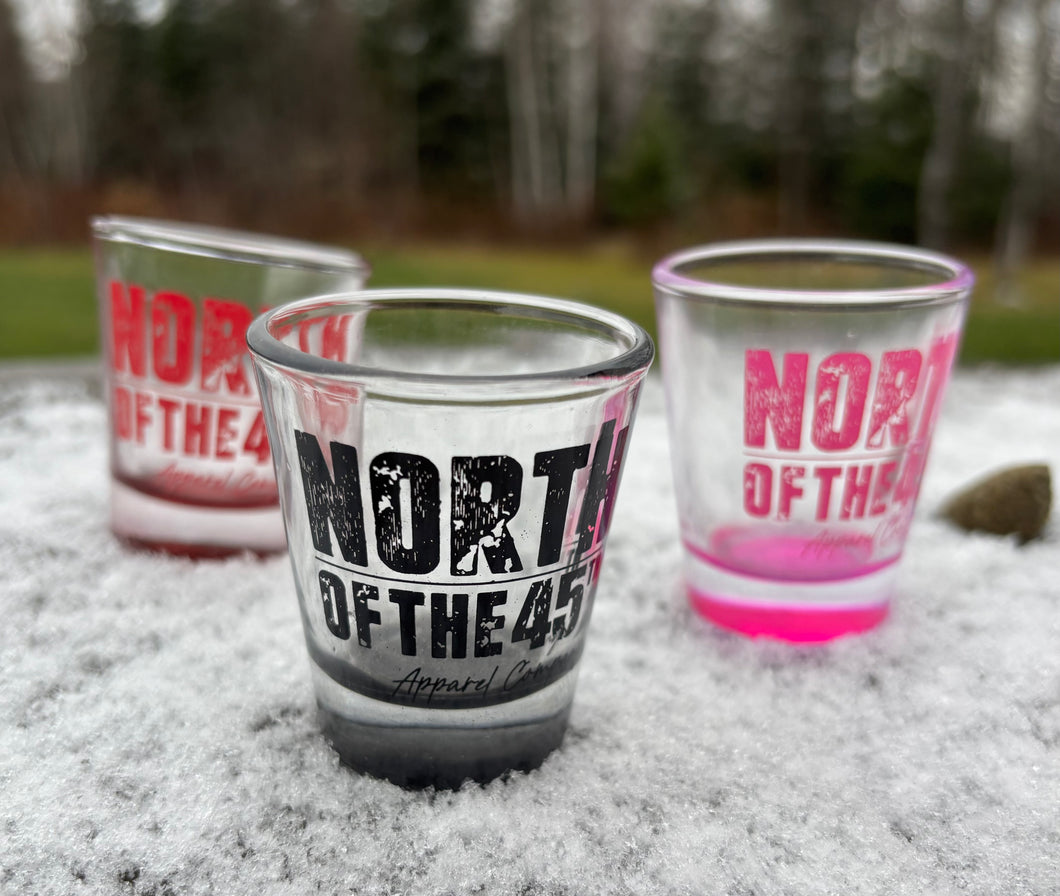 North of the 45th Shot Glasses