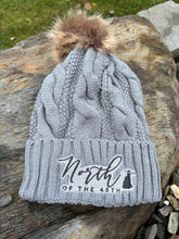 Load image into Gallery viewer, Fleece Lined Fluffy Pom Pom Cable Knit Winter Hat
