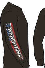 Load image into Gallery viewer, 250 Years Of Freedom Unisex Long Sleeve T-Shirt (PREORDER Arriving June 15th)

