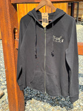 Load image into Gallery viewer, Women’s Embroidered Lightweight Zip Up Hoodie

