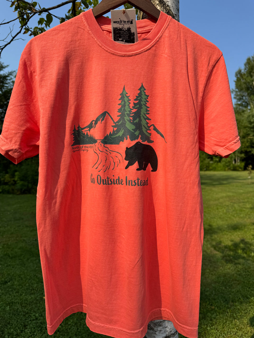 Go Outside Instead Unisex Vintage Washed T-Shirts