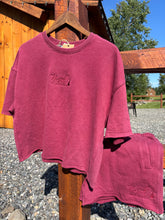 Load image into Gallery viewer, Women’s Raw Edge Top and Shorts Set
