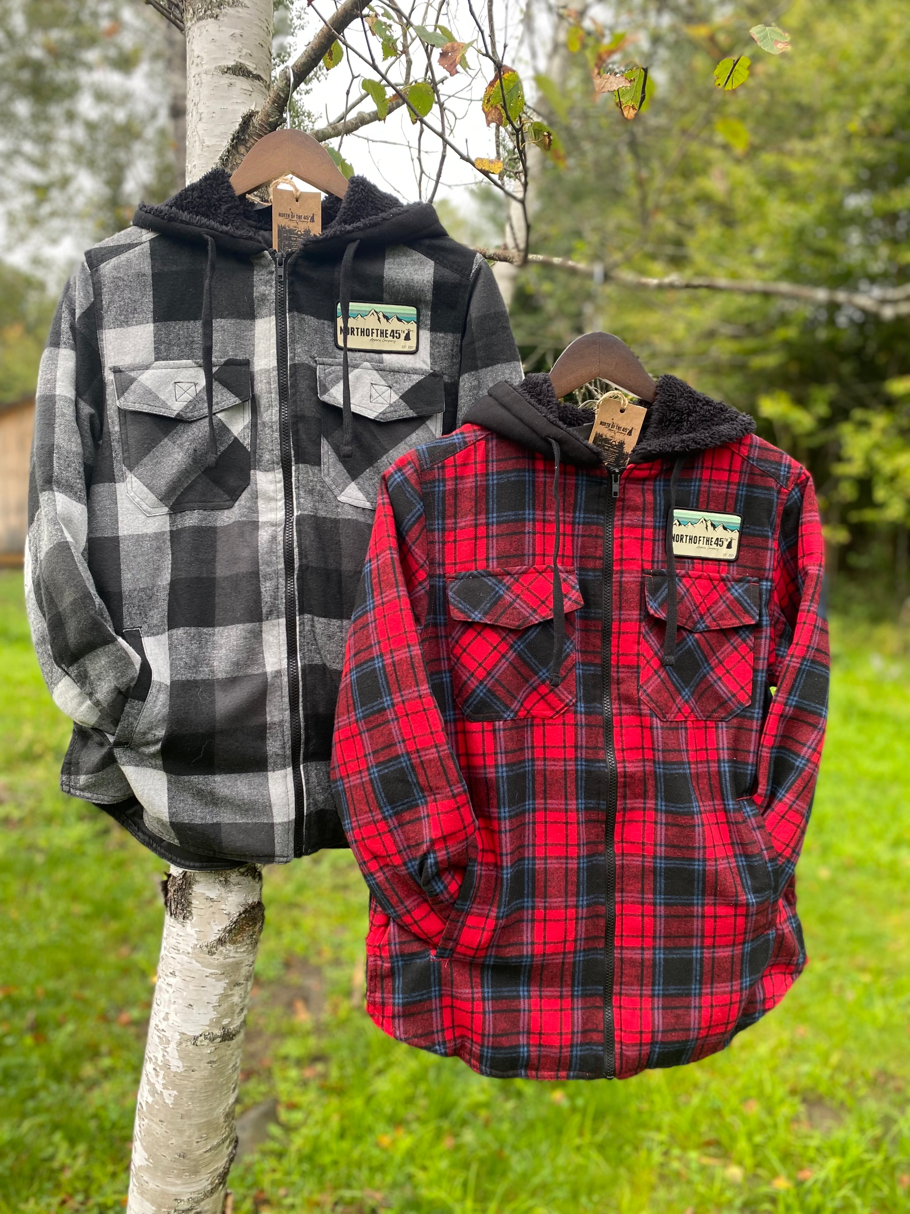 Hooded Quilted Flannel Jacket – northofthe45thapparel