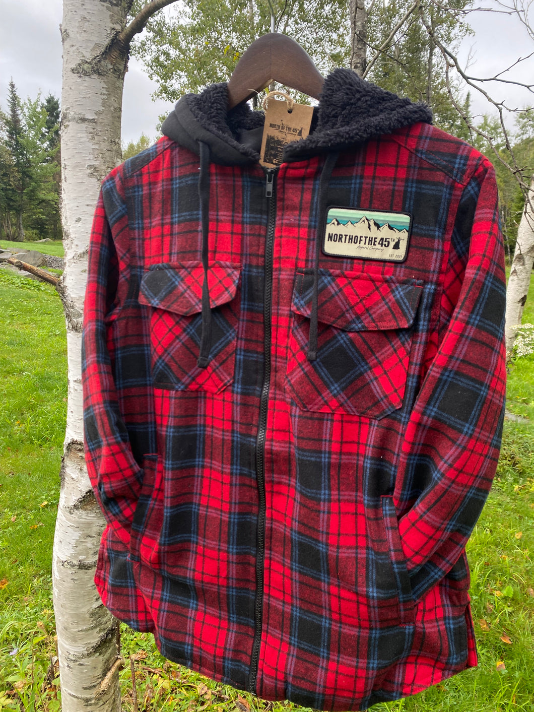 Hooded Quilted Flannel Jacket – northofthe45thapparel