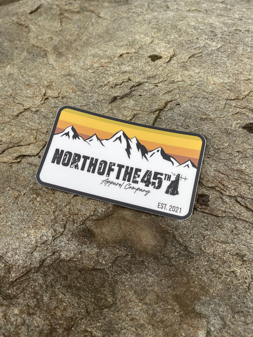 North of the 45th Mountain Sticker
